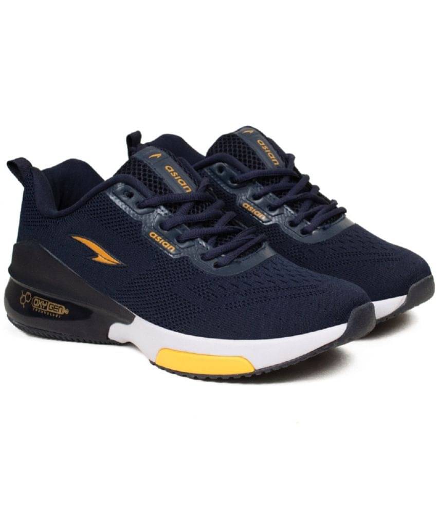     			ASIAN OXYGEN-01 Navy Men's Sports Running Shoes