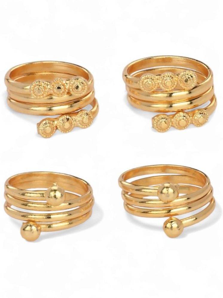 AanyaCentric Gold Toe Rings ( Pack of 2 ) AanyaCentric Gold Toe Rings ( Pack of 2 )