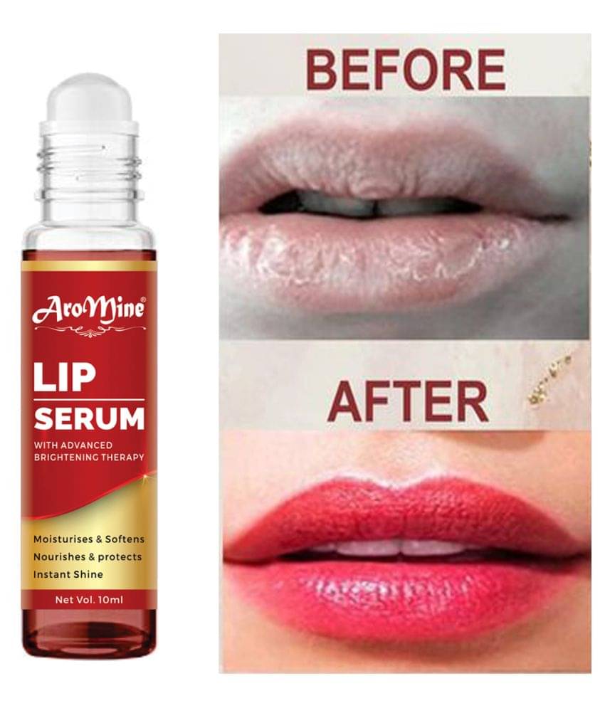 Aromine Roll on Lip Serum For Lips Brightning, cracked Lips, Shine Moisturizing For Men & Women Face Serum 10 mL Aromine Roll on Lip Serum For Lips Brightning, cracked Lips, Shine Moisturizing For Men & Women Face Serum 10 mL