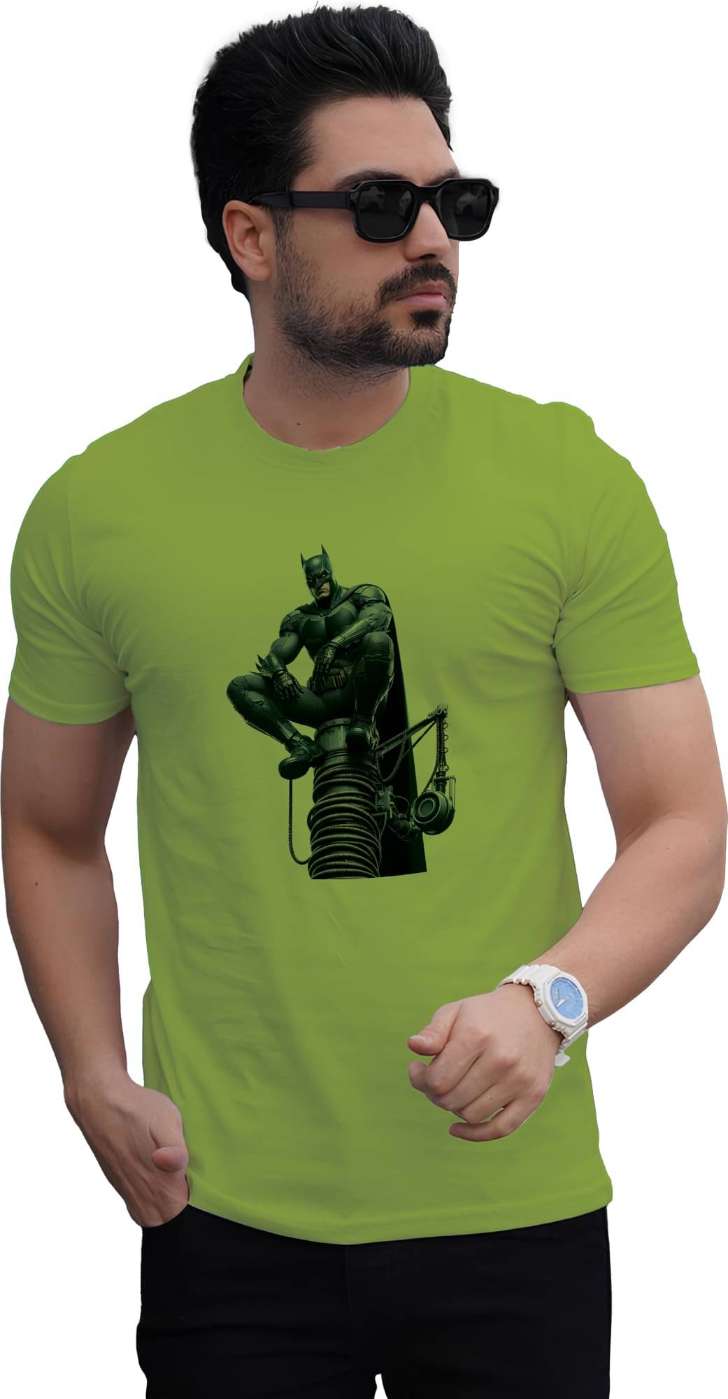 BINAYAK Cotton Regular Fit Printed Half Sleeves Men's Round T-Shirt - Green ( Pack of 1 ) BINAYAK Cotton Regular Fit Printed Half Sleeves Men's Round T-Shirt - Green ( Pack of 1 )