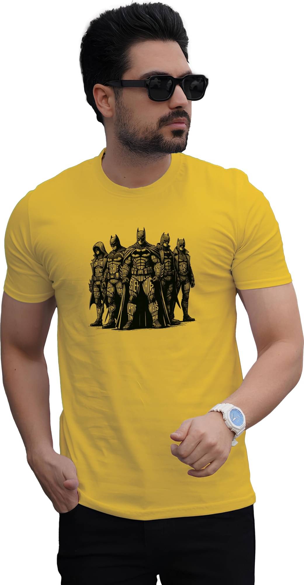 BINAYAK Cotton Regular Fit Printed Half Sleeves Men's Round T-Shirt - Yellow ( Pack of 1 ) BINAYAK Cotton Regular Fit Printed Half Sleeves Men's Round T-Shirt - Yellow ( Pack of 1 )