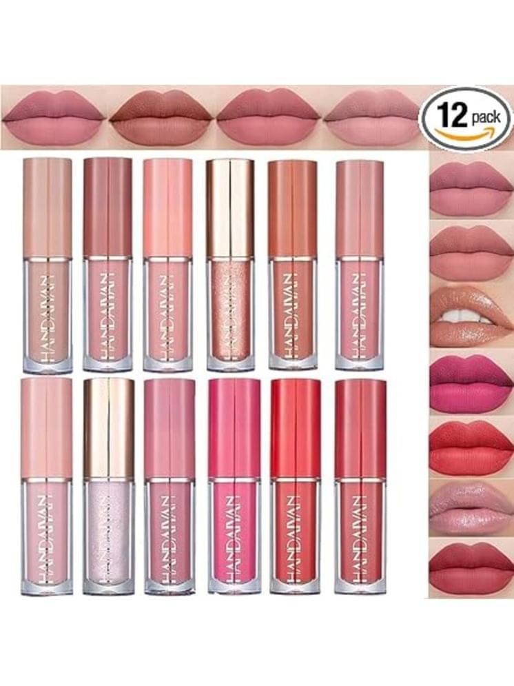 Blushis Handaiyan Multicolor Liquid Matte Waterproof Lipstick For Women, 2.5Ml Each (Pack of 12) Blushis Handaiyan Multicolor Liquid Matte Waterproof Lipstick For Women, 2.5Ml Each (Pack of 12)