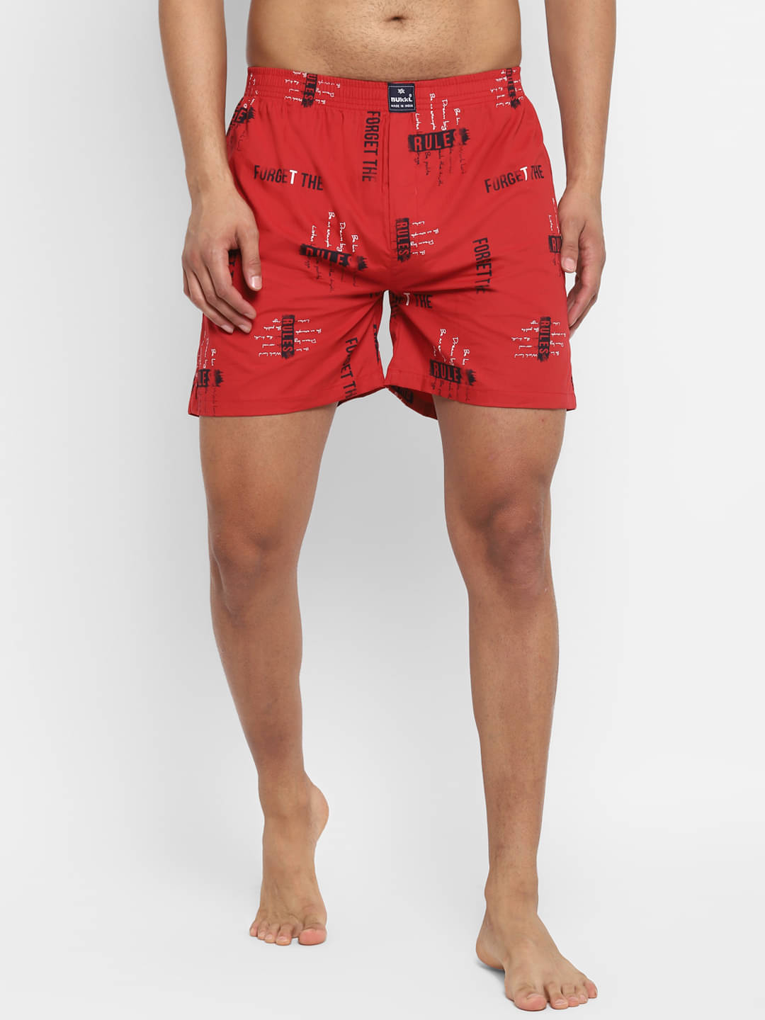     			BUKKL Pack of 1 Cotton Boxers For Men's ( Assorted 10 )