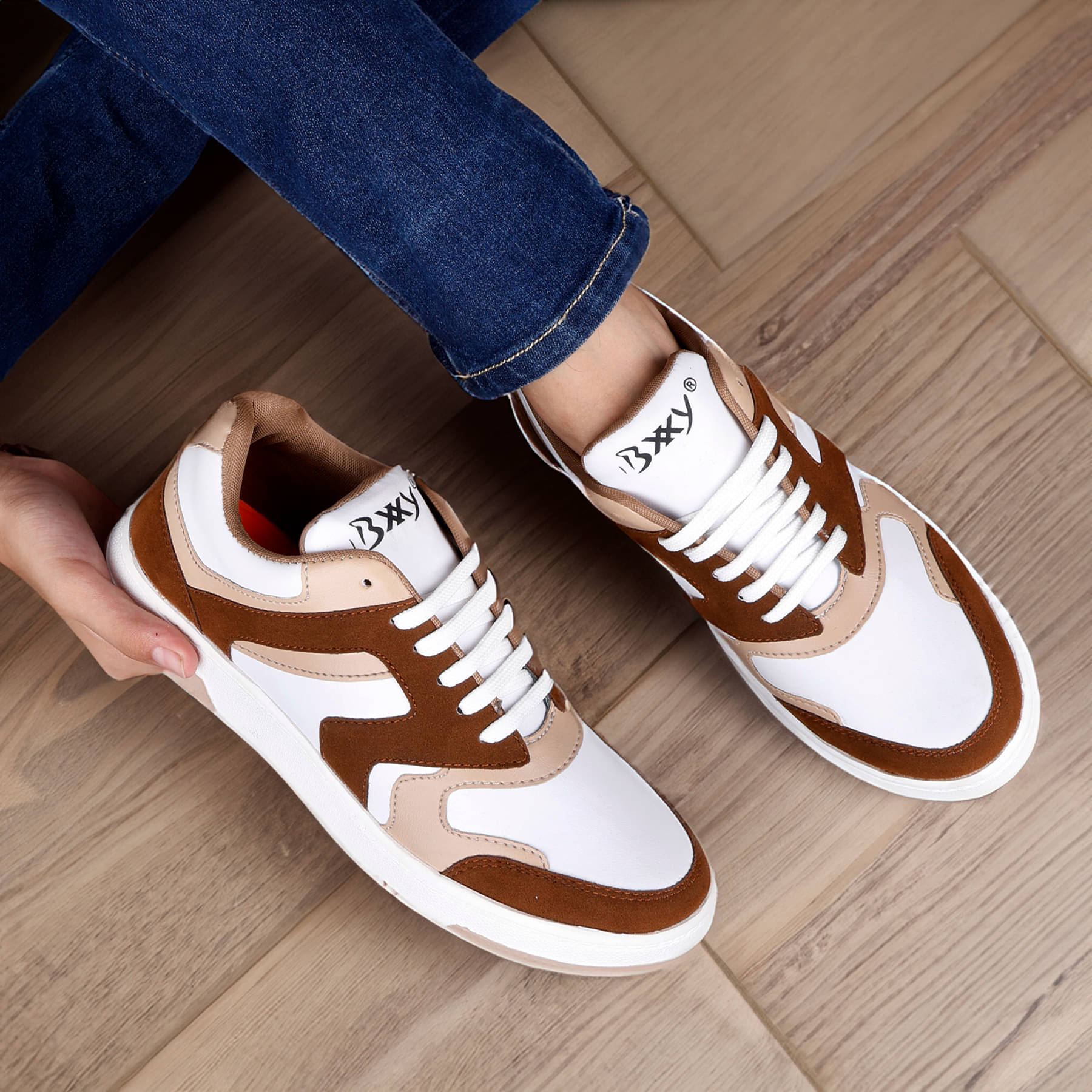     			BXXY Casual Sneaker Brown Men's Sneakers