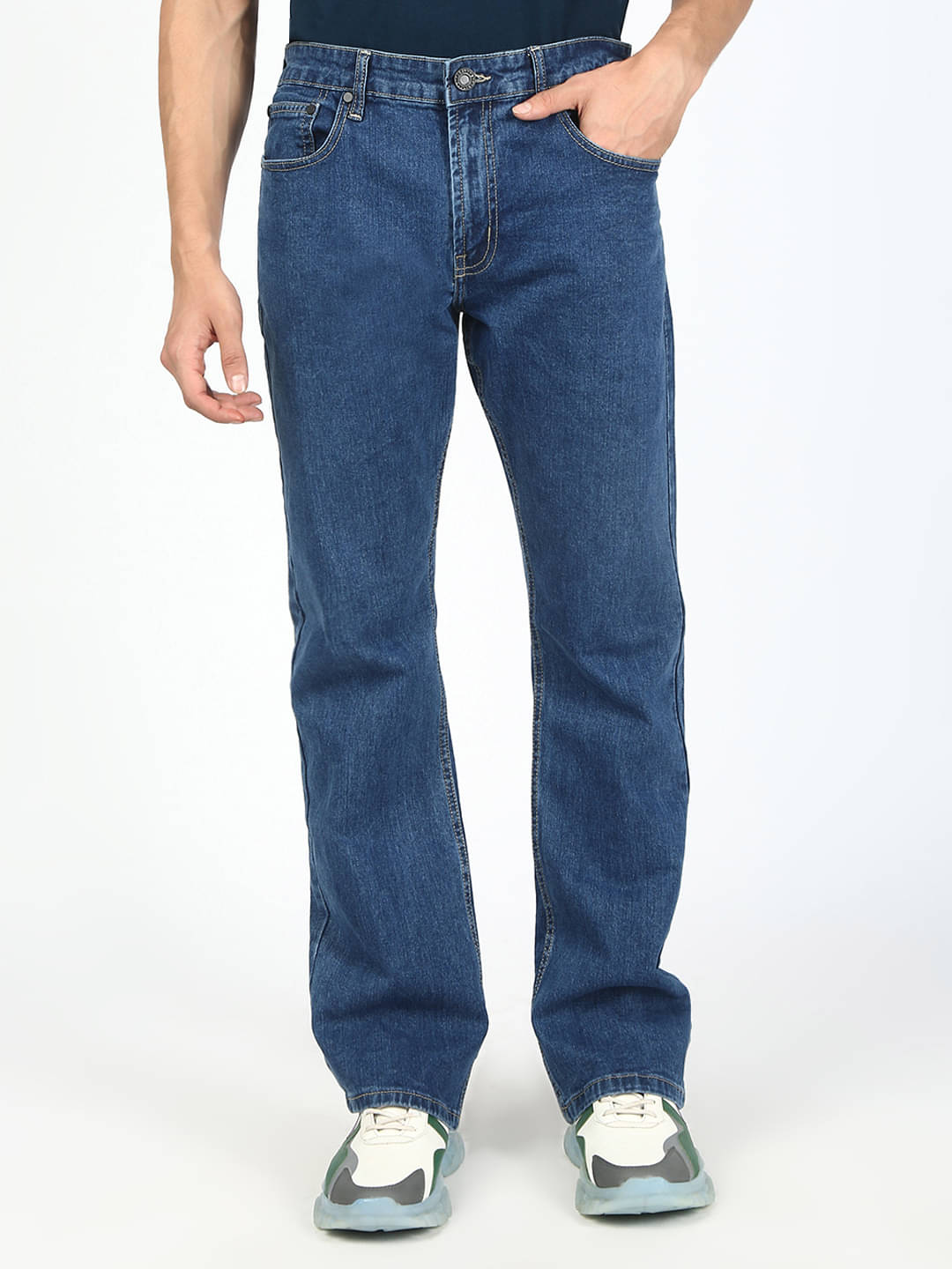     			Bene Kleed Clean Look Men's Jeans - Blue ( Pack of 1 )