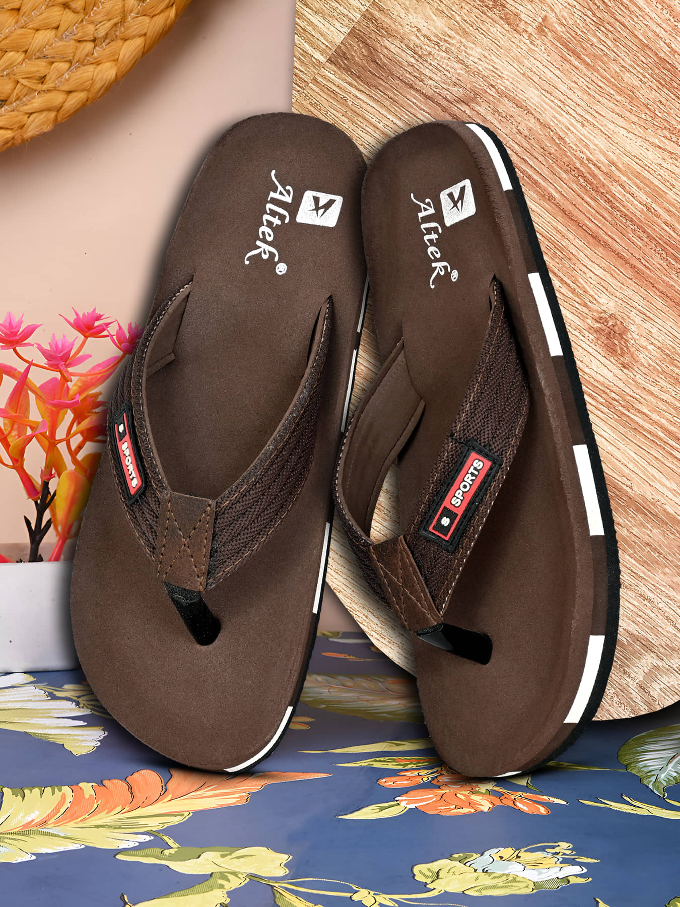 Chappal Wala Brown Men's Thong Flip Flop