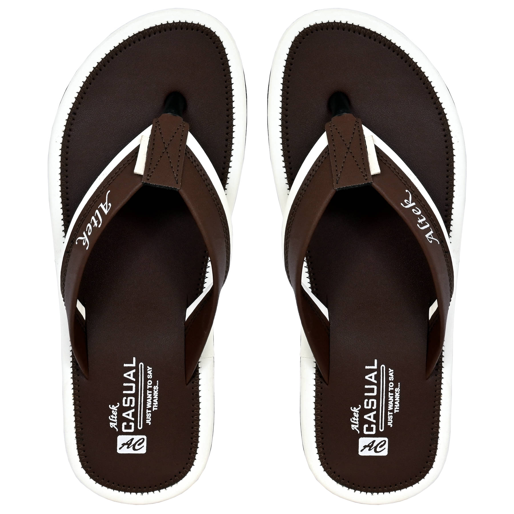     			Chappal Wala Brown Men's Thong Flip Flop