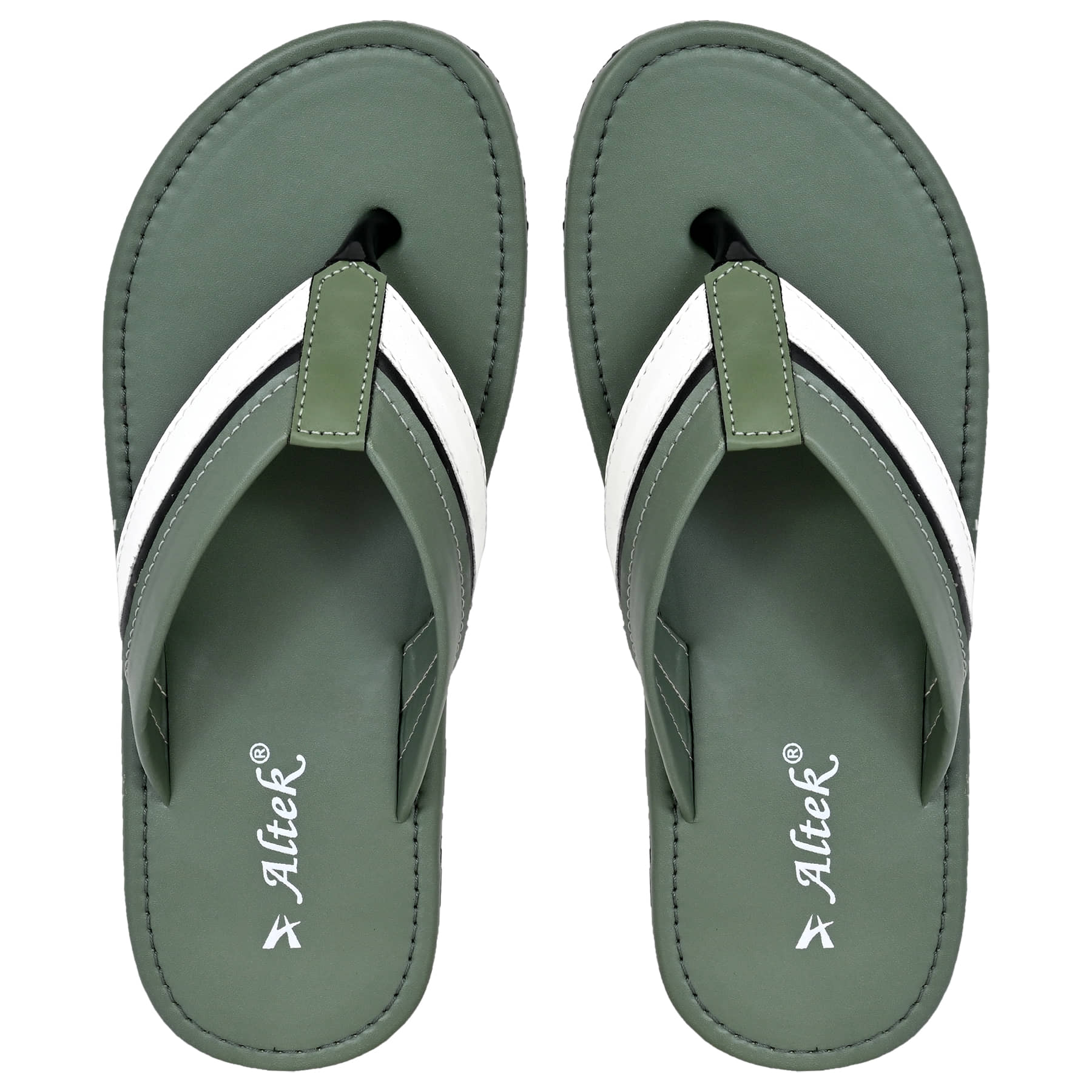 Chappal Wala Green Men's Thong Flip Flop
