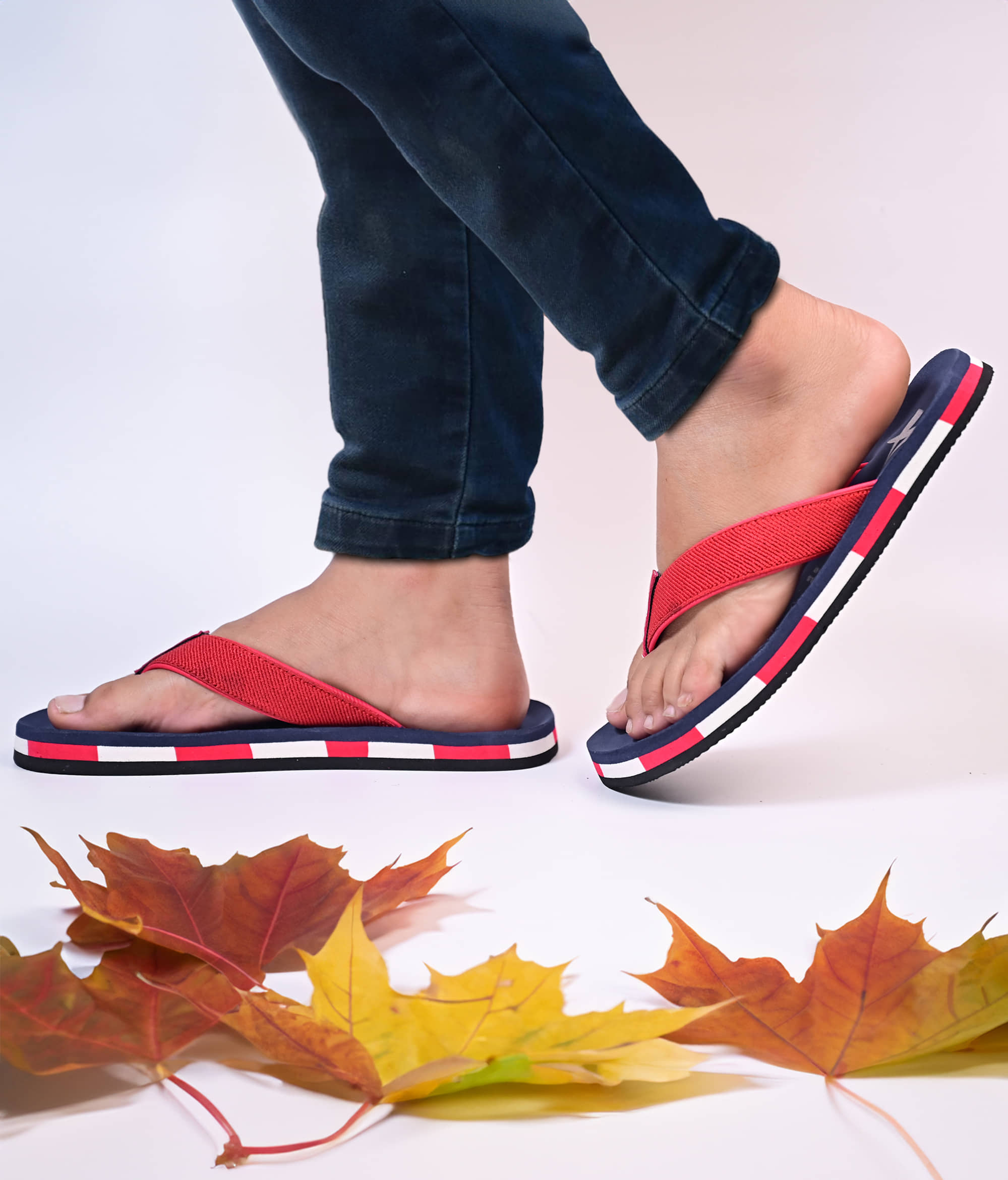 Chappal Wala Navy Men's Thong Flip Flop