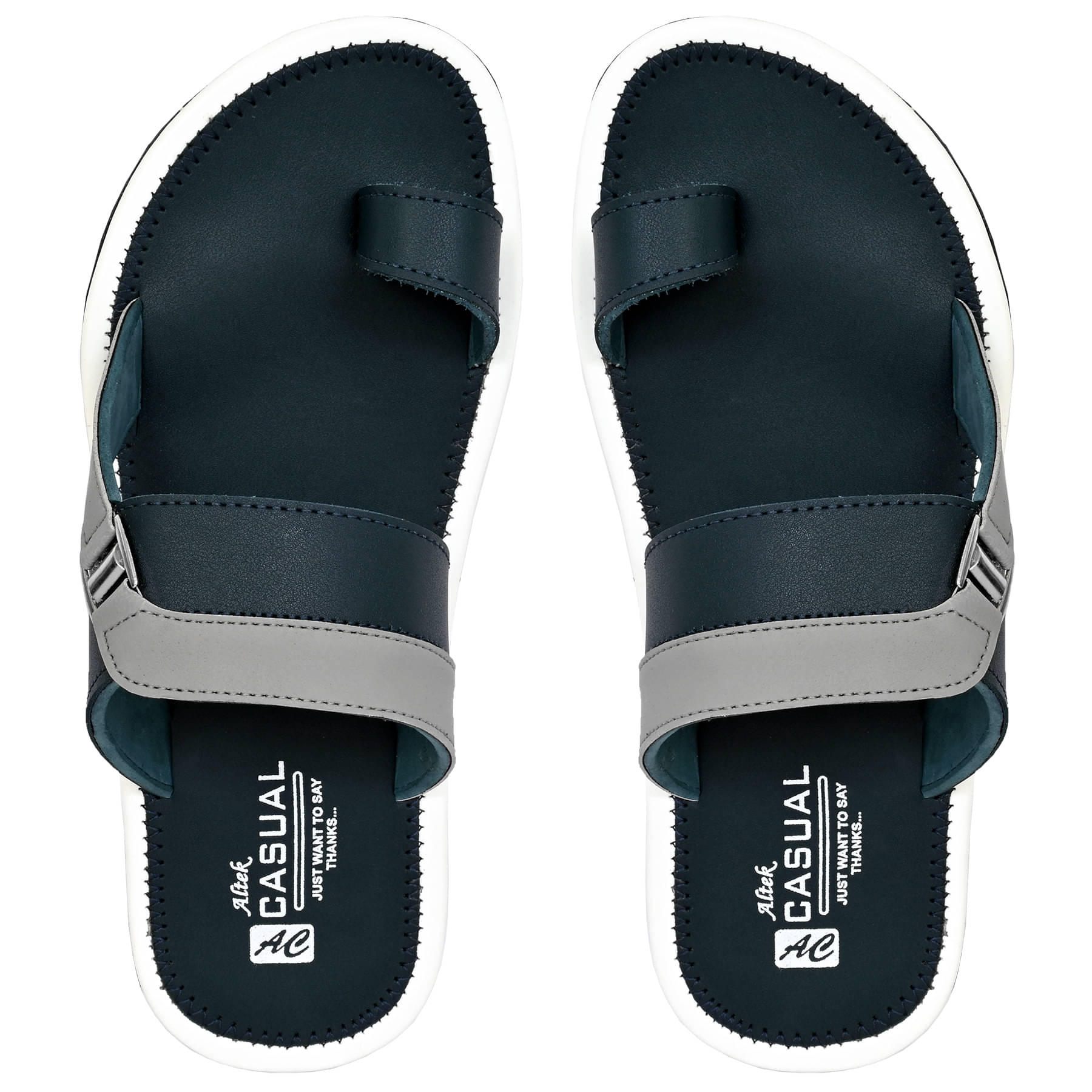     			Chappal Wala Navy Men's Thong Flip Flop
