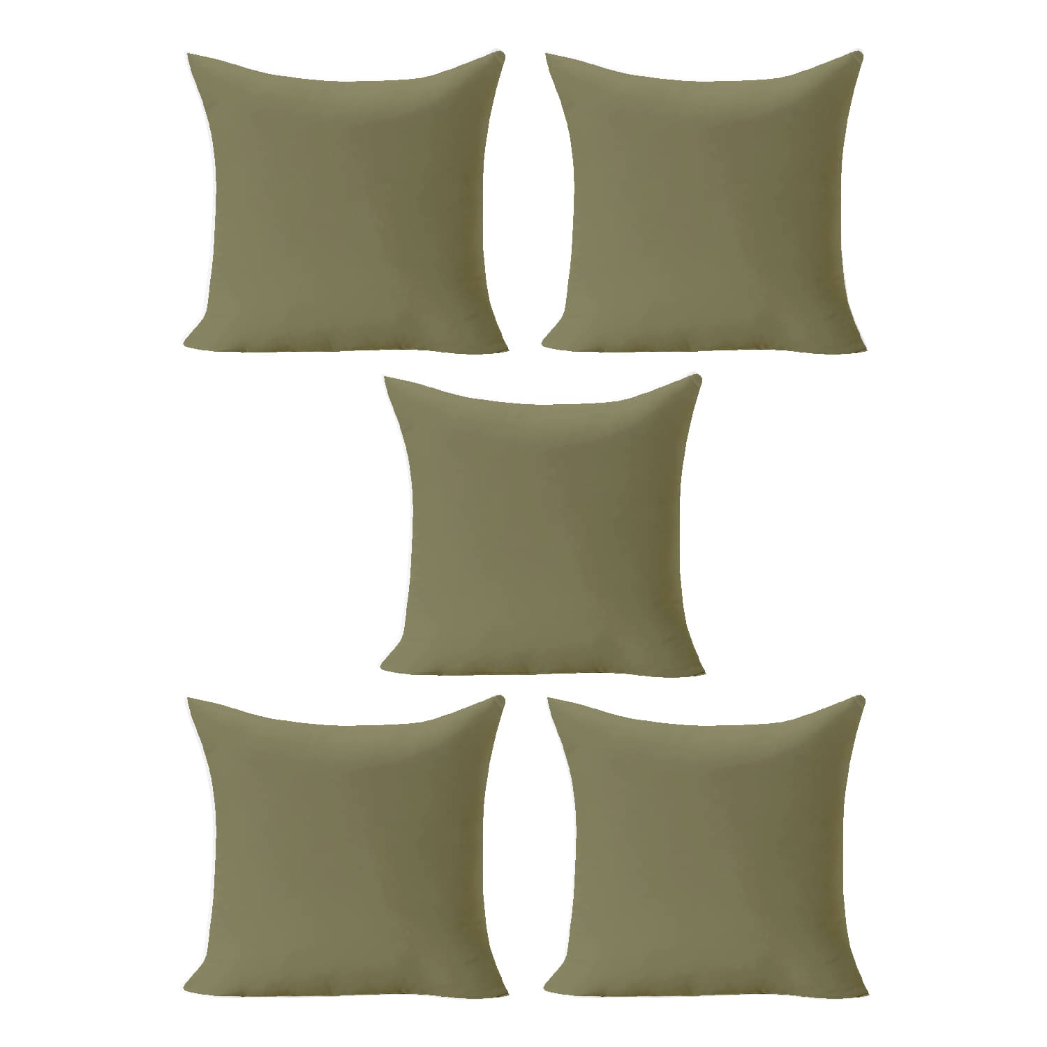     			DIVINE CASA Set of 5 40X40 cm (16X16) Fiber Cushion Fillers