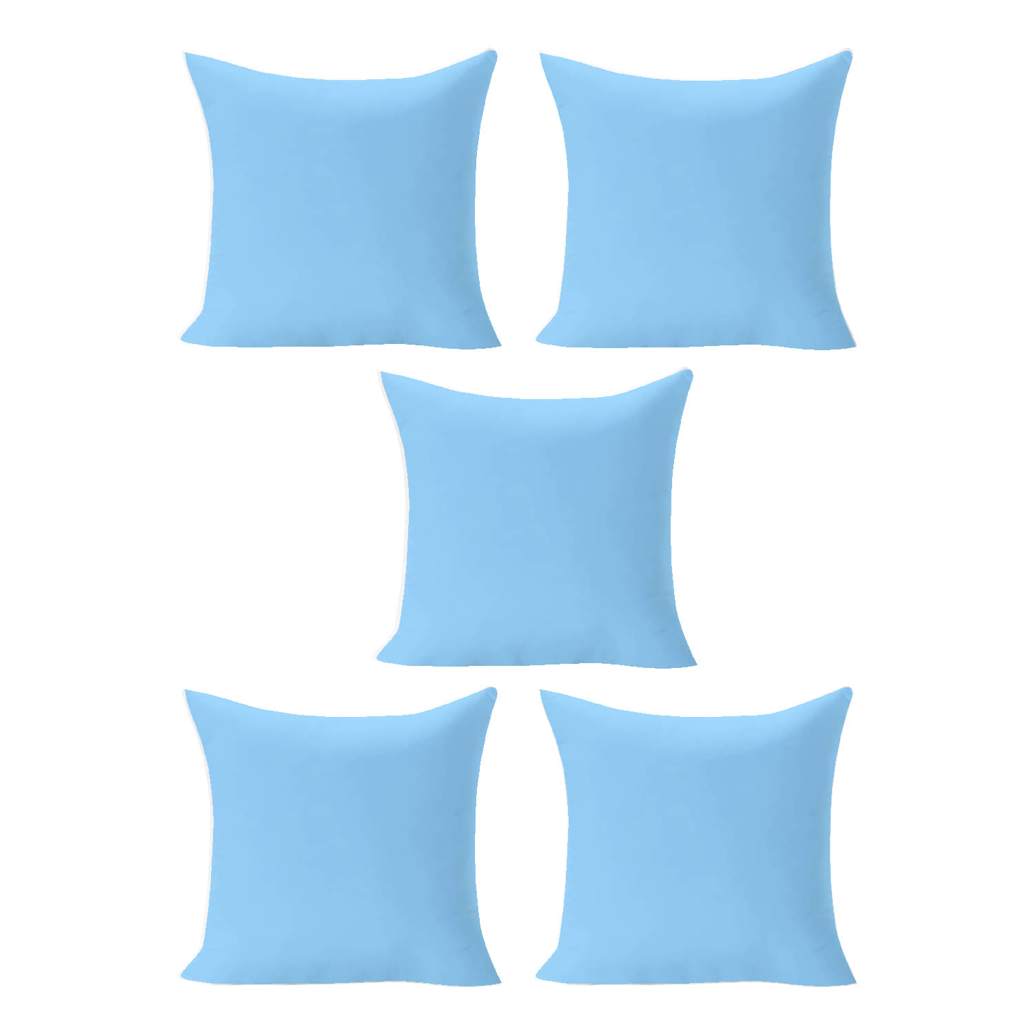     			DIVINE CASA Set of 5 40X40 cm (16X16) Fiber Cushion Fillers