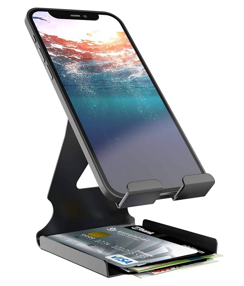     			Elv Card Holder Mobile Holder for Smartphones ( Black )