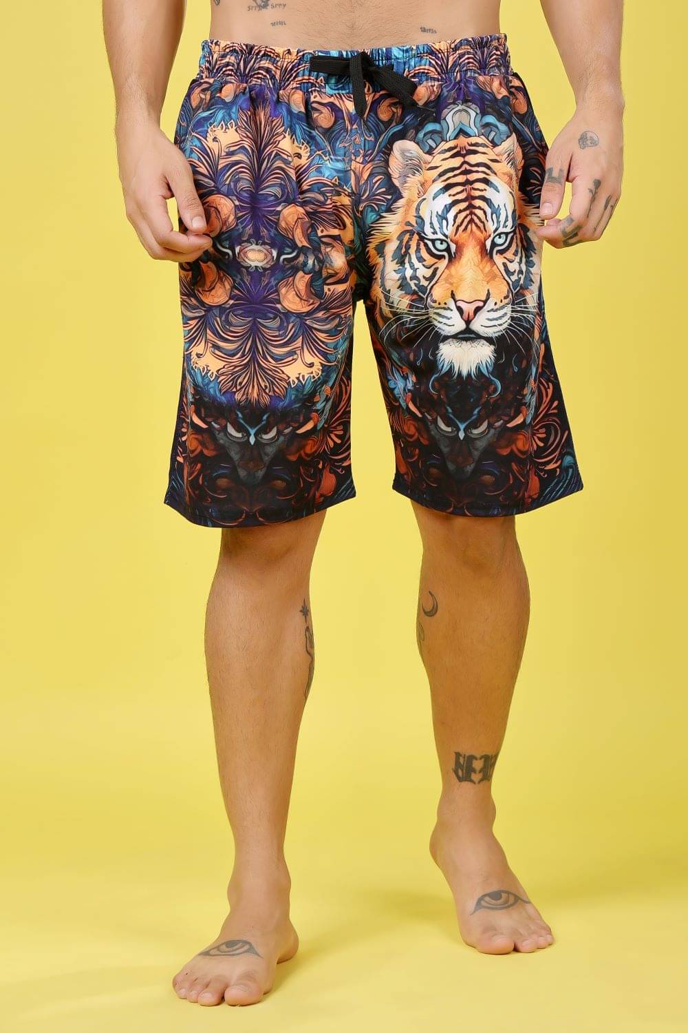 FLIRTY SOUL Multicolor Polyester Men's Gym Shorts ( Pack of 1 ) FLIRTY SOUL Multicolor Polyester Men's Gym Shorts ( Pack of 1 )