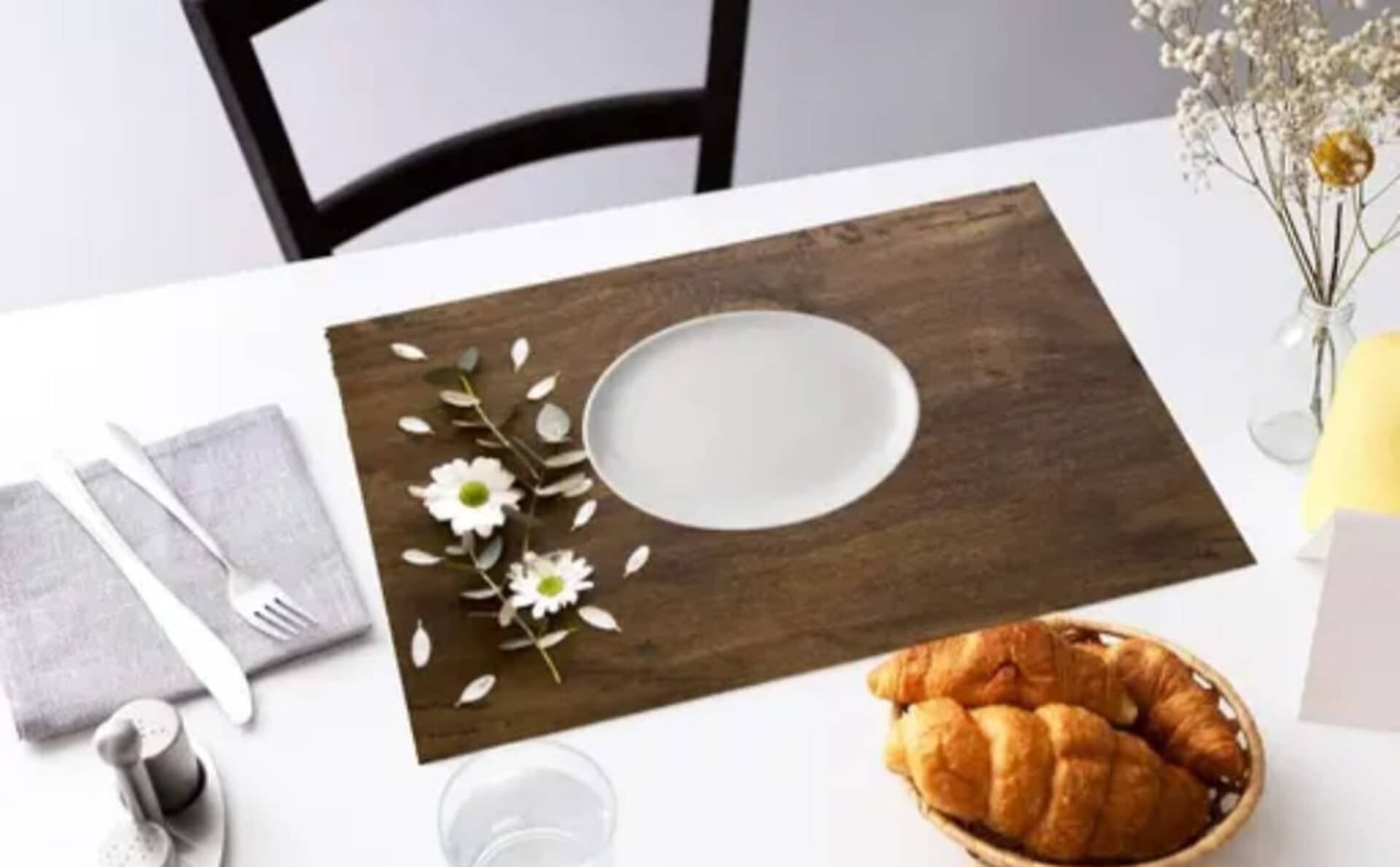 GEPNING PVC Abstract Table Mats ( 44 cm x 30 cm ) Pack of 6 - Multi GEPNING PVC Abstract Table Mats ( 44 cm x 30 cm ) Pack of 6 - Multi