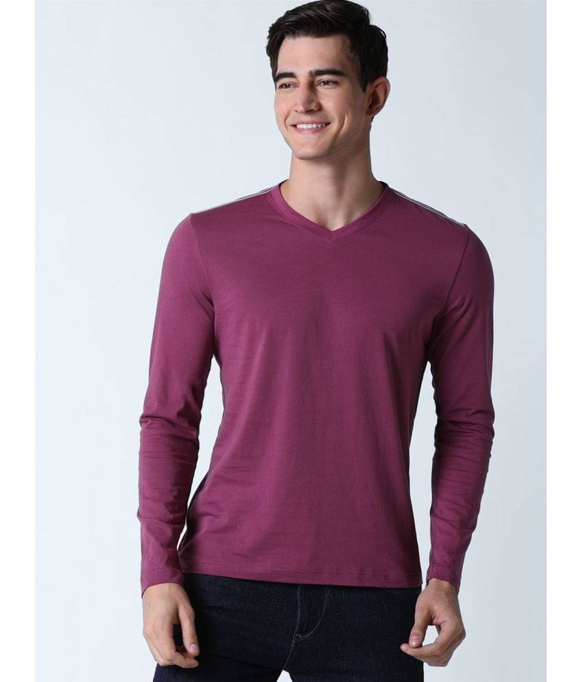 Huetrap Pack of 1 Cotton Regular Fit Men's T-Shirt ( Maroon )     			Huetrap Pack of 1 Cotton Regular Fit Men's T-Shirt ( Maroon )