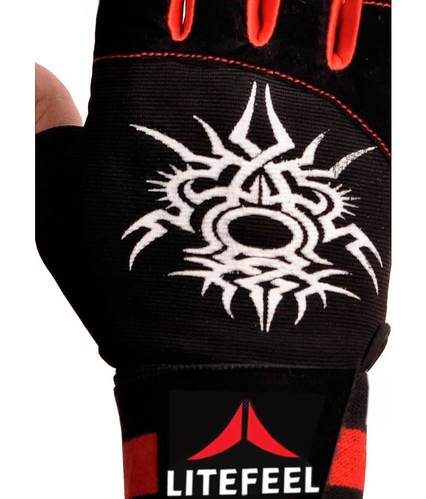 Wrist Support Gloves Unisex Polyester Gym Gloves For Advanced Fitness Training and Workout With Half-Finger Length