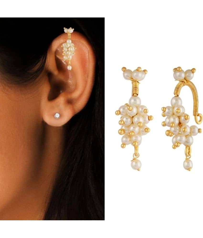 LUV FASHION Golden Danglers Earrings ( Pack of 1 ) - Earrings | Buy online on ZillyBuy