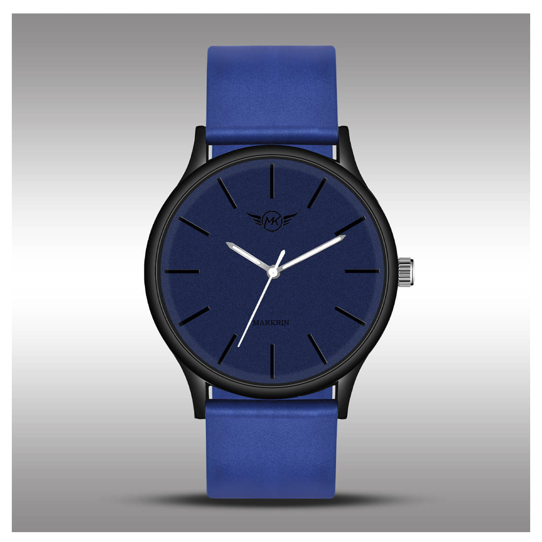     			MARKRIN Blue Silicon Analog Men's Watch
