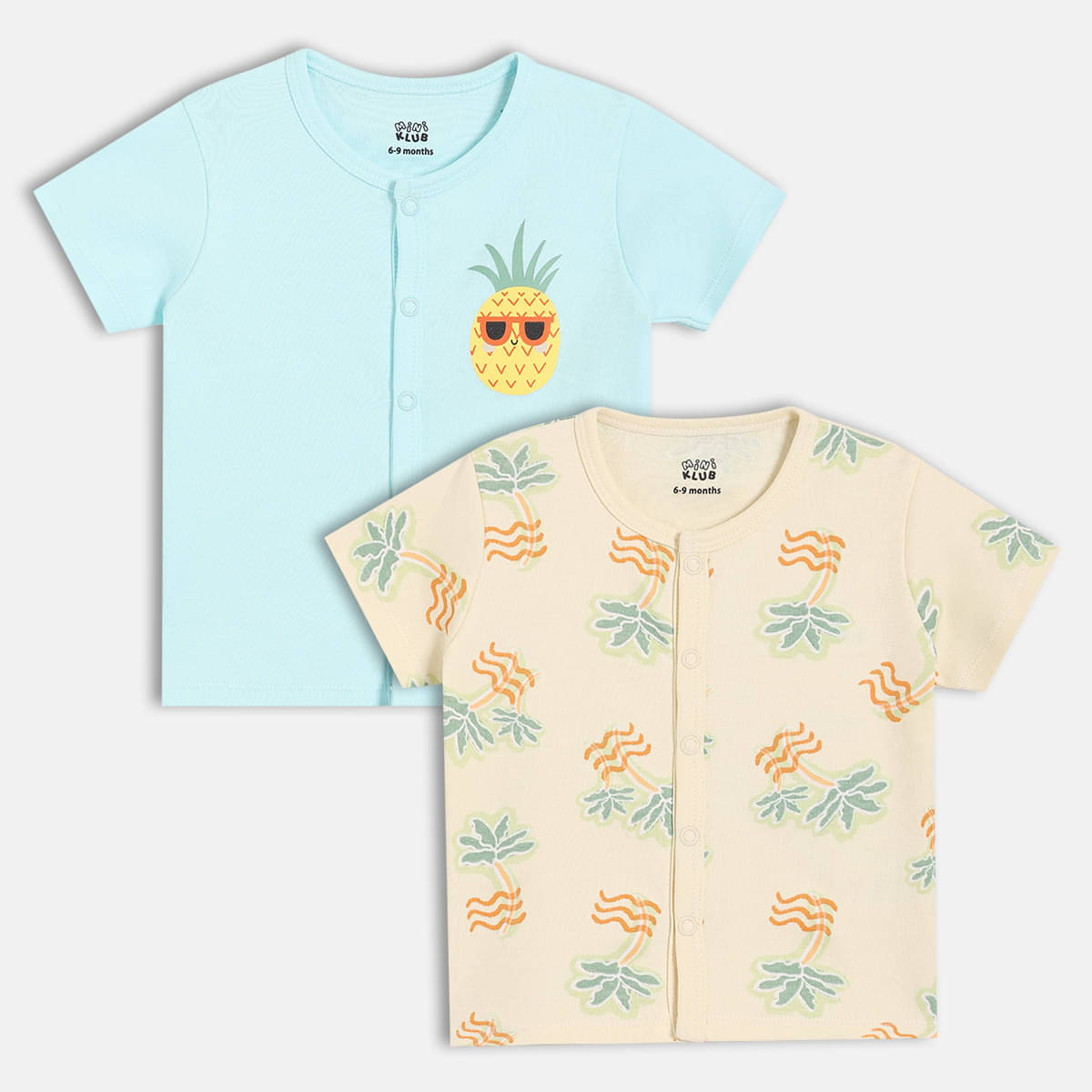     			MINI KLUB Pack of 2 Baby Boys Cotton Vest ( Multi )