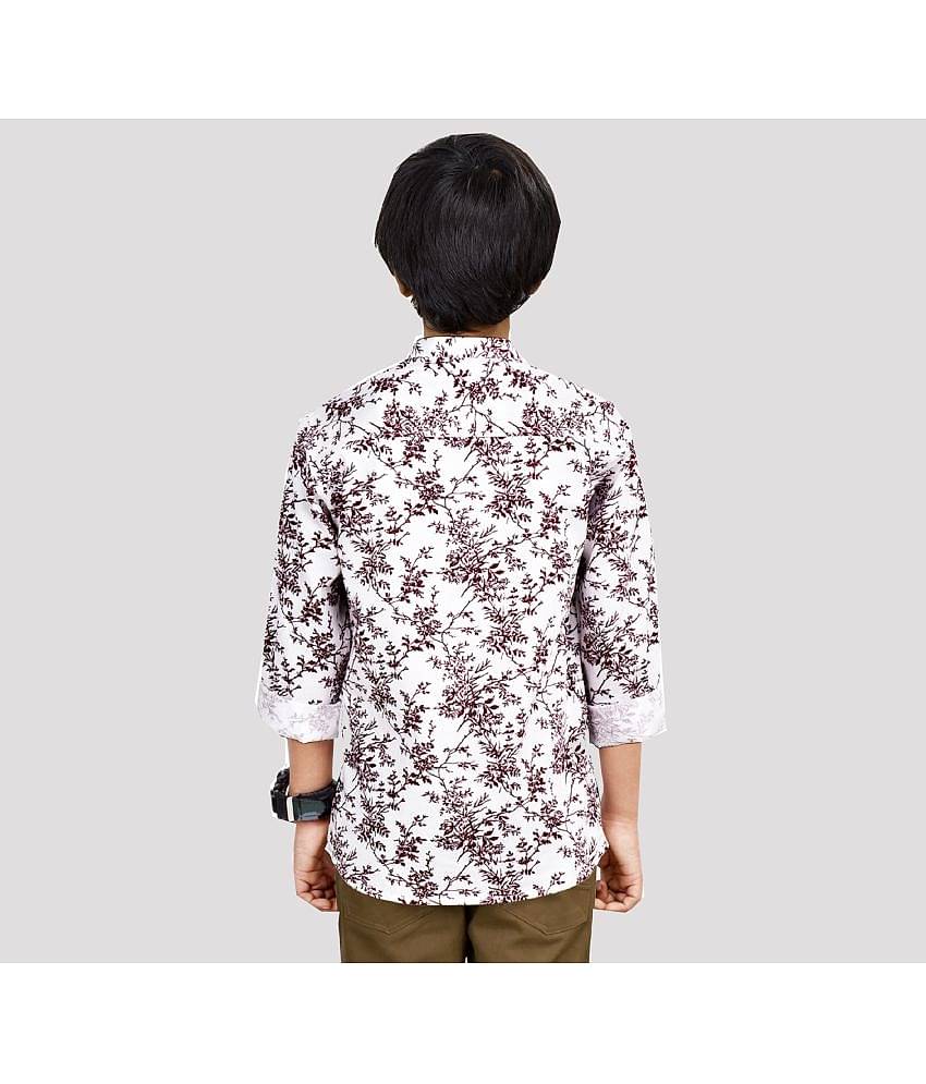 Made In The Shade Pack of 1 Boys 100% Cotton Full Sleeves Shirt ( Maroon )