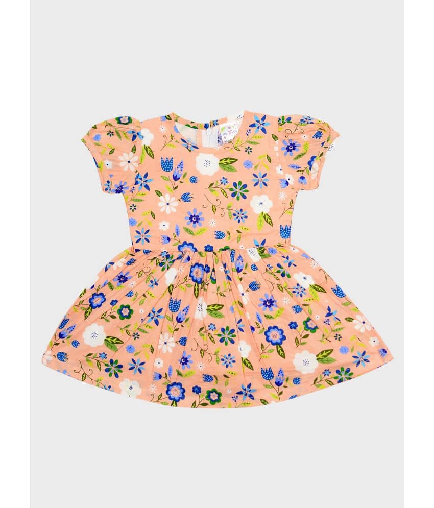 Me N My CLOSET Pack of 1 Baby Girls Cotton Frock ( Multi )