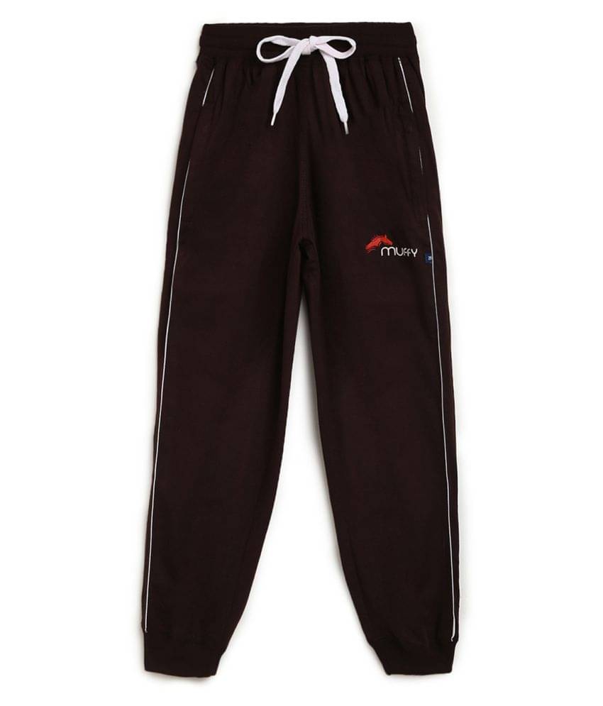     			Muffy Pack of 1 Boys Cotton Trackpant ( Brown )
