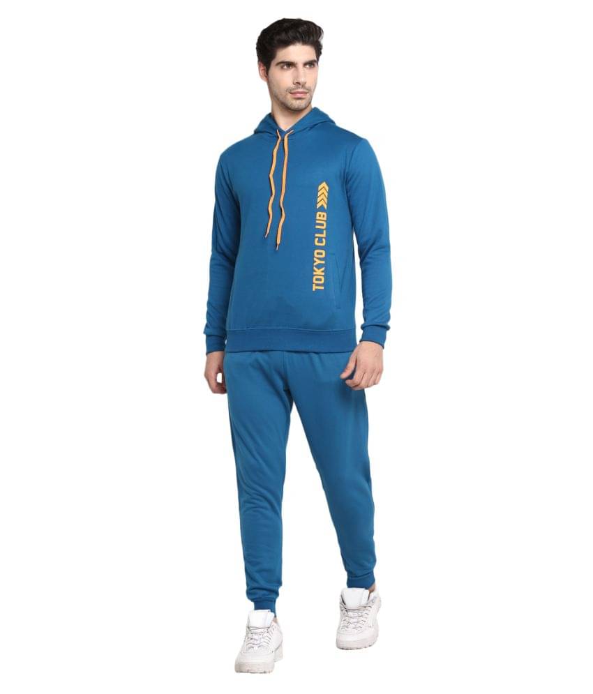     			OFF LIMITS - Blue Polyester Regular Fit Printed Men's Sports Tracksuit ( Pack of 1 )