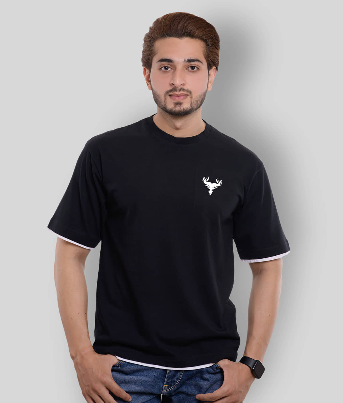 OXRYZER Pack of 1 Cotton Relaxed Fit Men's T-Shirt ( White )