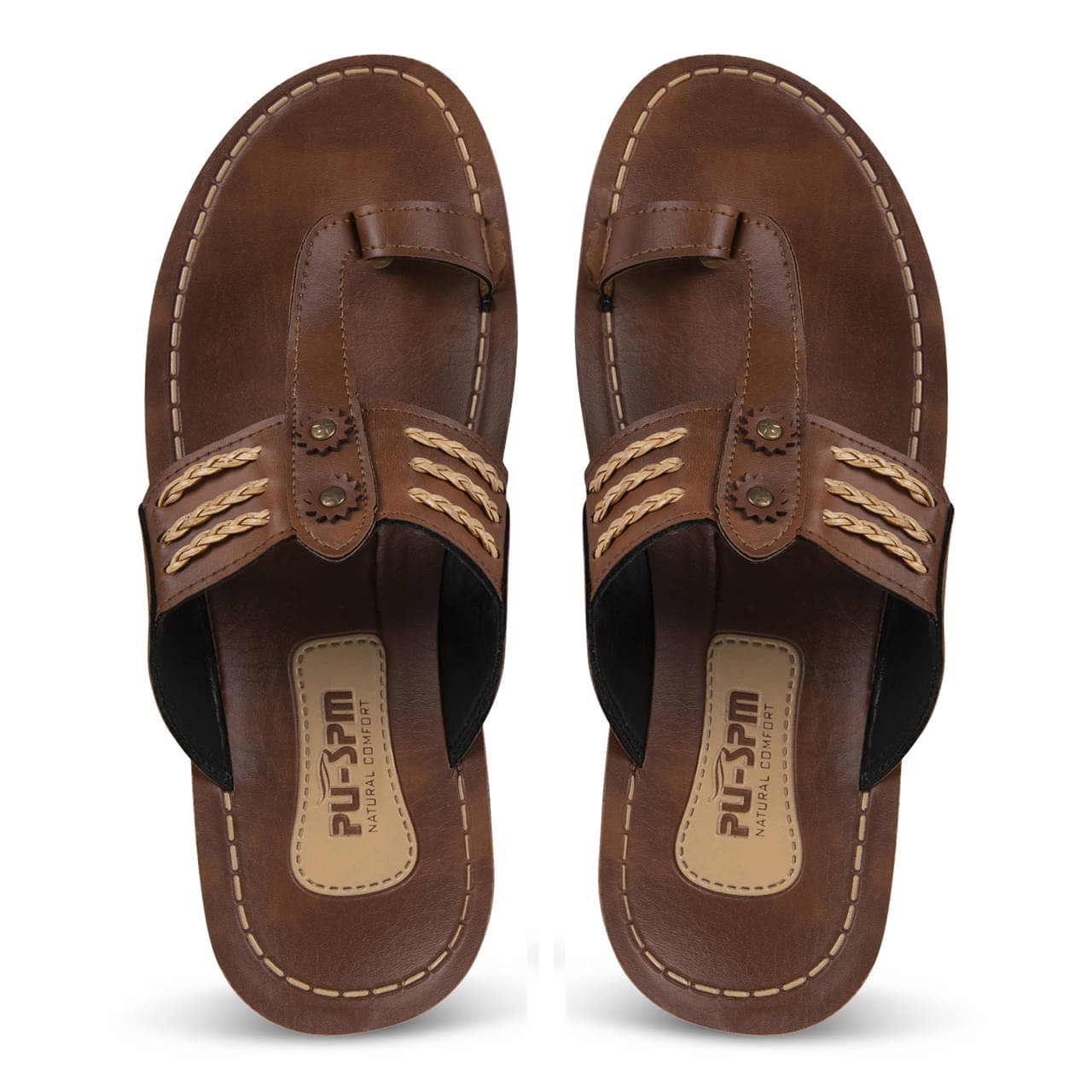     			PU-SPM Tan Men's Daily Slipper