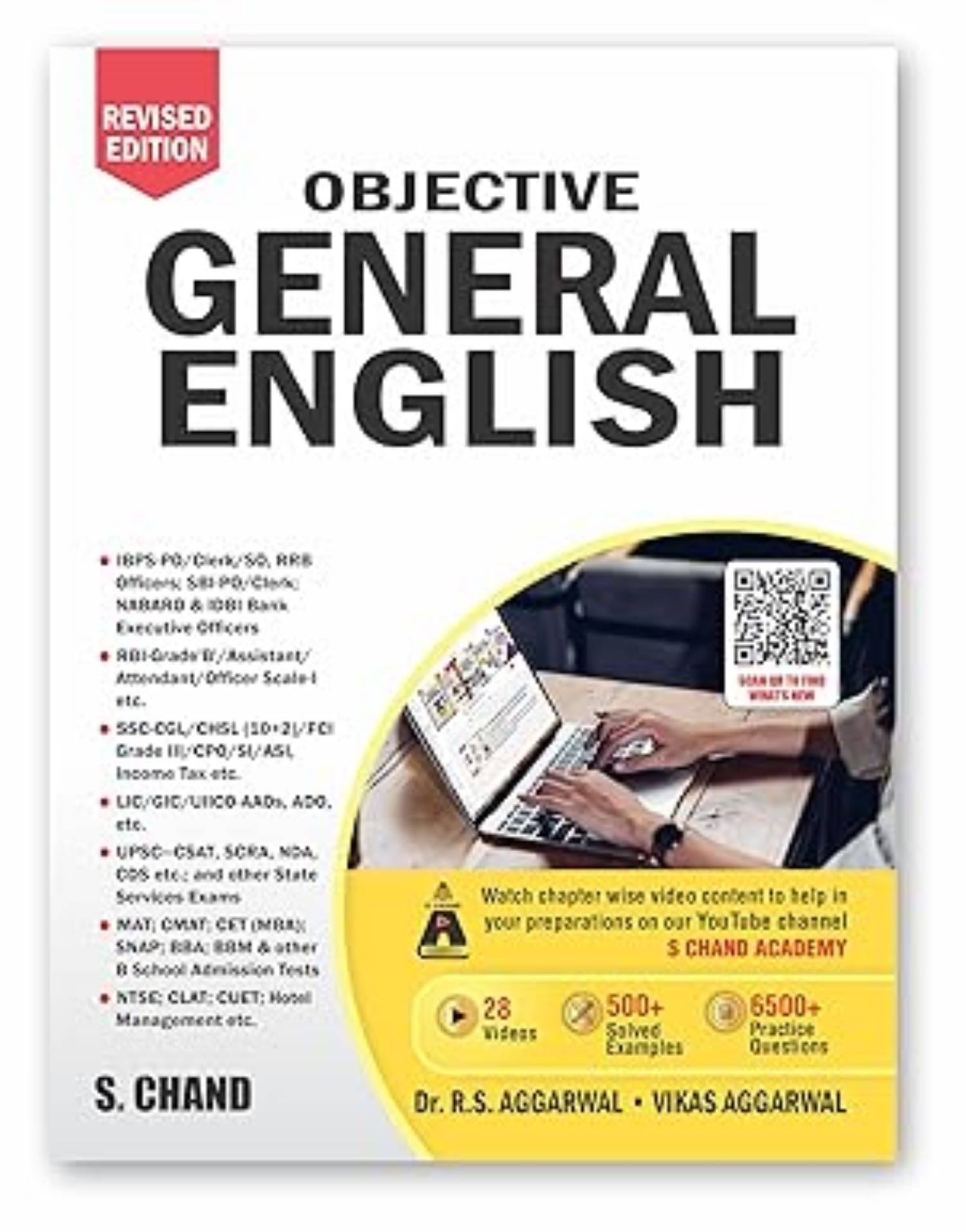    			R.S. Aggarwal Objective General English For Ssc Cgl Chsl, Ibps, Bank Fully Revised Video Edition Latest 2023Po, Railway, Police