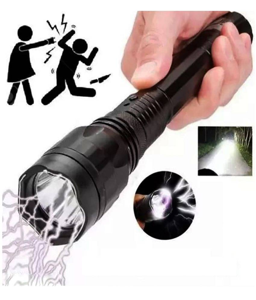     			Rechargeable Taser Stun Baton with torch for Self Defence, Women Safety, Flashlight torch.