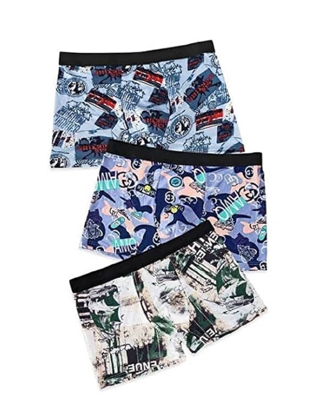 SONME ENTERPRISES Pack of 3 Nylon Trunks For Men's ( Multicolor )