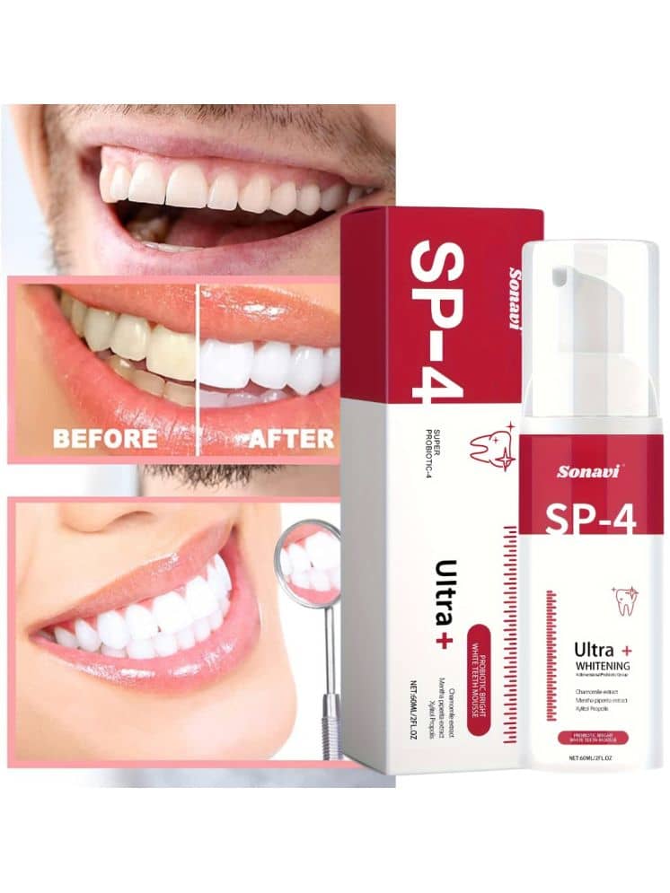 Sonavi Teeth Whitening foam, 60 ml (Pack of 1)