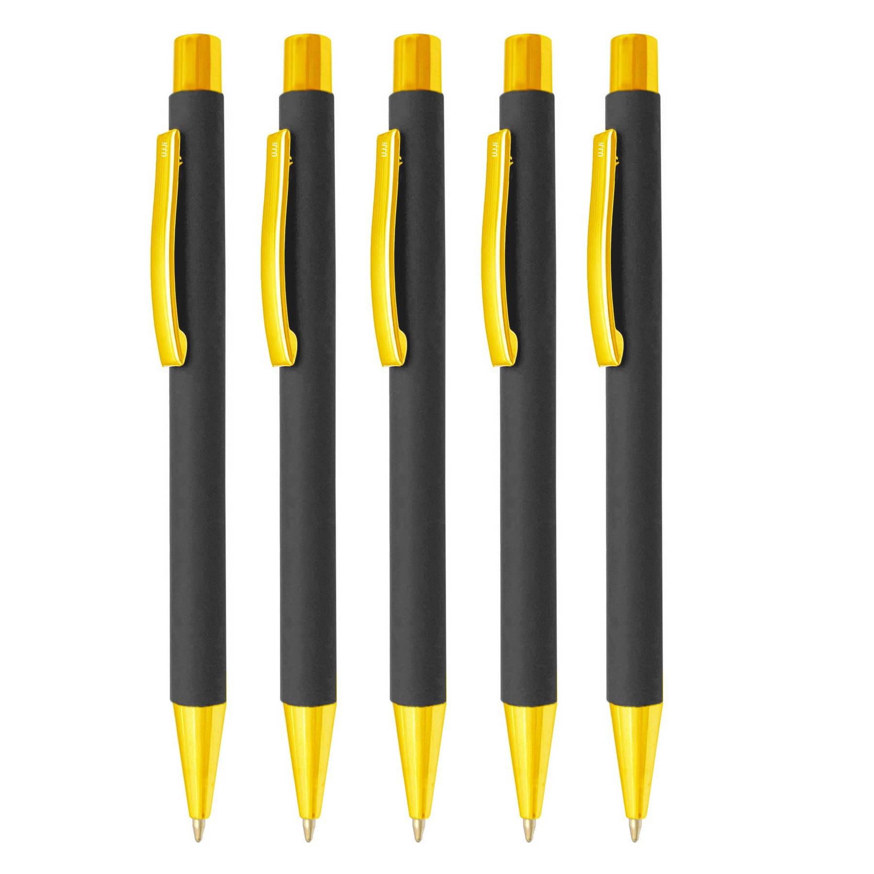     			UJJi Click Mechanism Matte Black Gold Clip Ball Pen