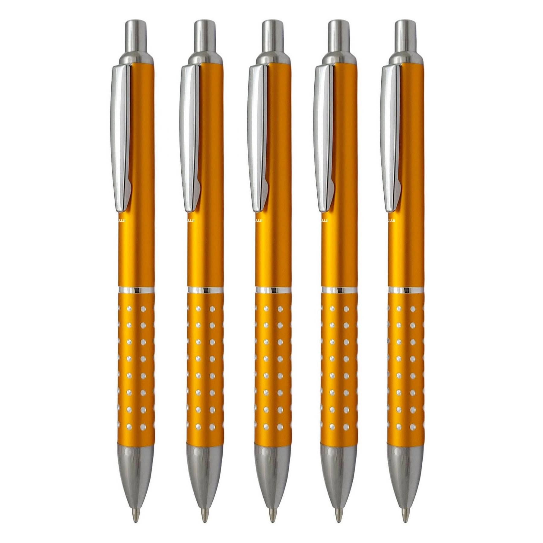 UJJi Orange Colour Metal Pack of 5pcs Metal Ball Pen UJJi Orange Colour Metal Pack of 5pcs Metal Ball Pen