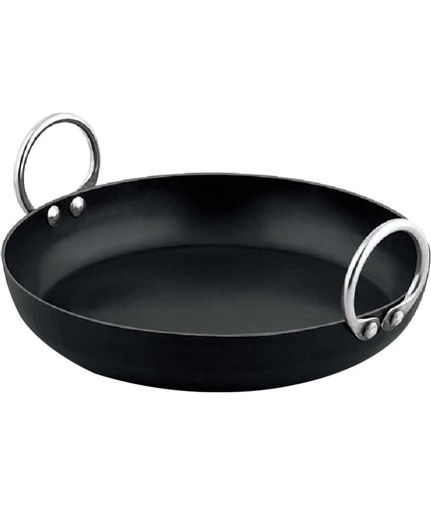 Veer Iron Cookware Shallow Kadhai, (2.4) L, 2 mm Thickness - Cookware | Buy online on ZillyBuy