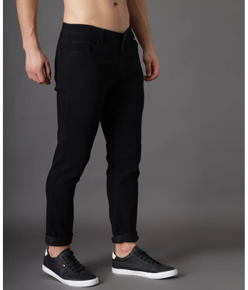 ZAYSH - Black Cotton Blend Slim Fit Men's Jeans ( Pack of 1 ) - Jeans | Buy online on ZillyBuy