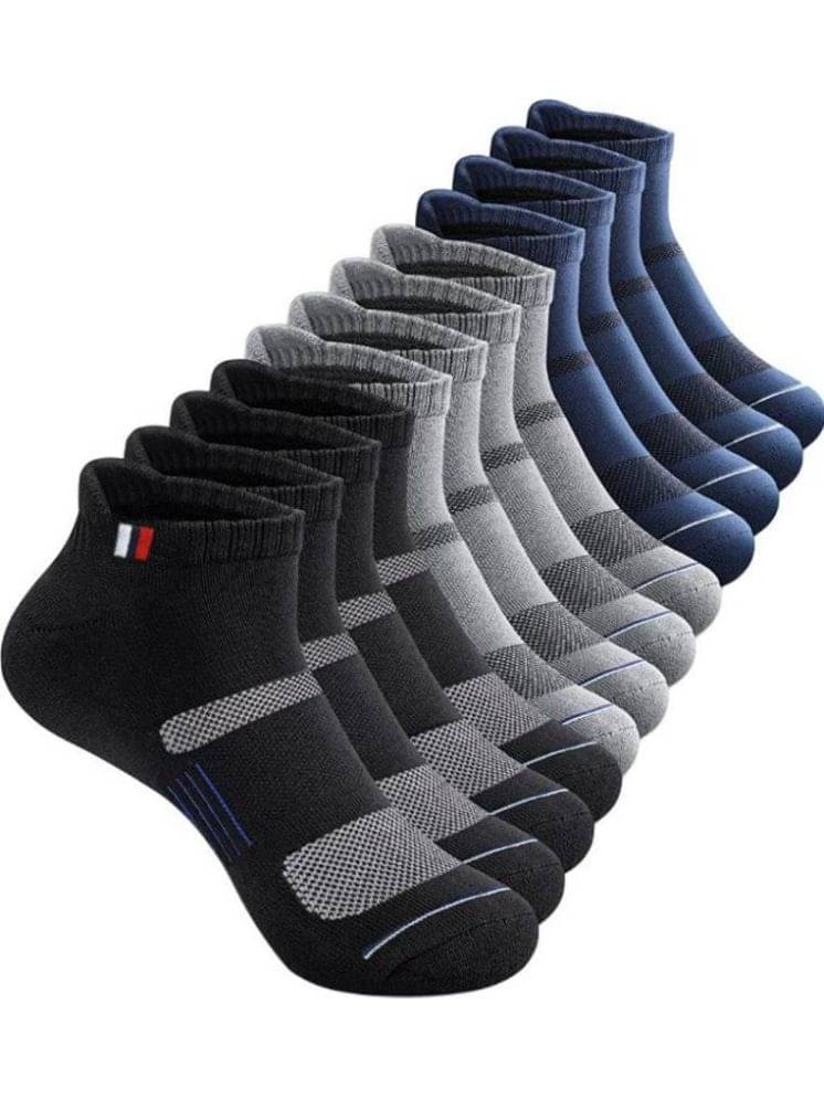 hicode Blended Men's Solid Multicolor Ankle Length Socks ( Pack of 6 ) hicode Blended Men's Solid Multicolor Ankle Length Socks ( Pack of 6 )