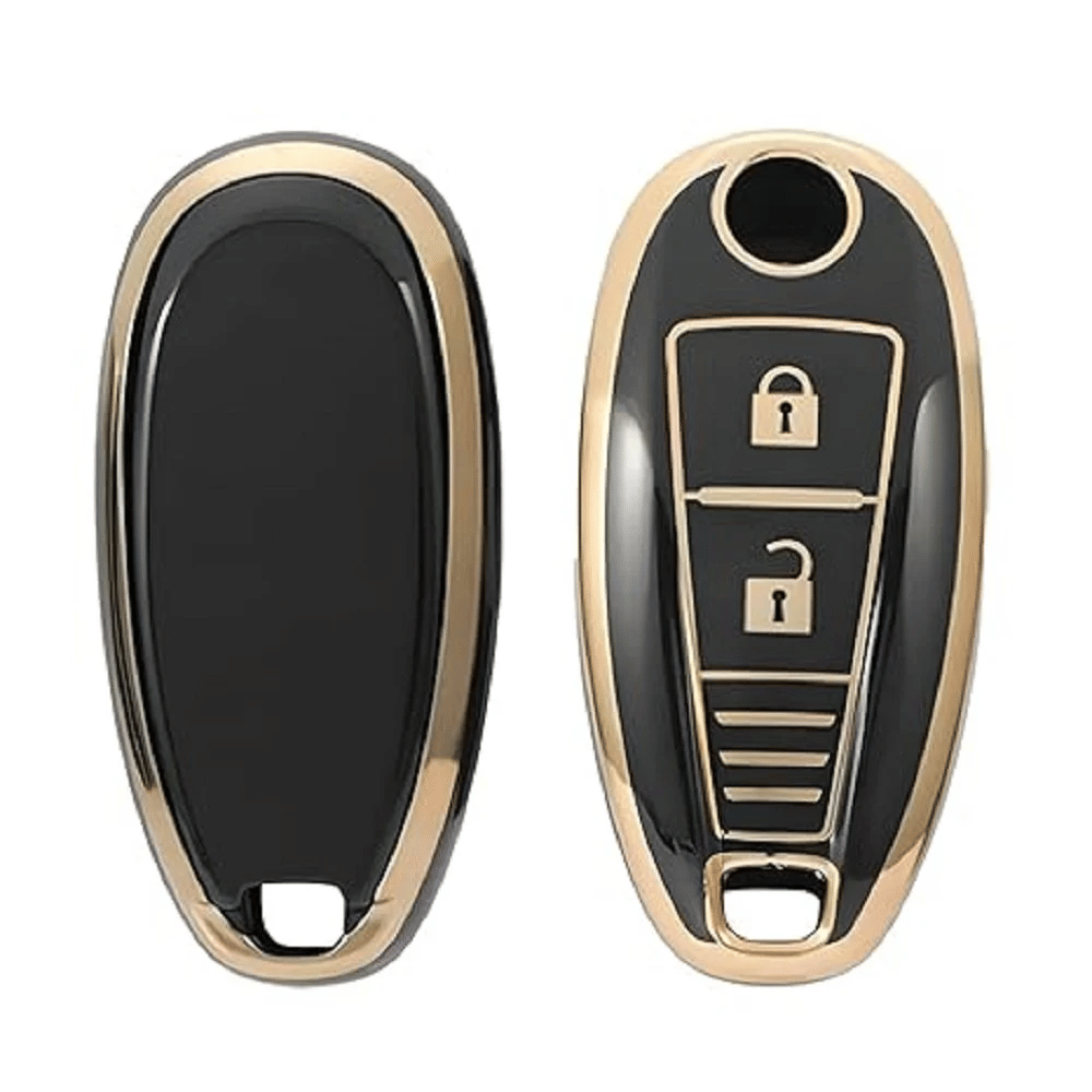 sakimo Key Cover and Metal Keychain Compatible for Maruti Suzuki Baleno | Ciaz | Swift | Ertiga | Ignis | Ritz | S-Cross | SX4 | Vitara Brezza 2 Button Smart Key Cover sakimo Key Cover and Metal Keychain Compatible for Maruti Suzuki Baleno | Ciaz | Swift | Ertiga | Ignis | Ritz | S-Cross | SX4 | Vitara Brezza 2 Button Smart Key Cover