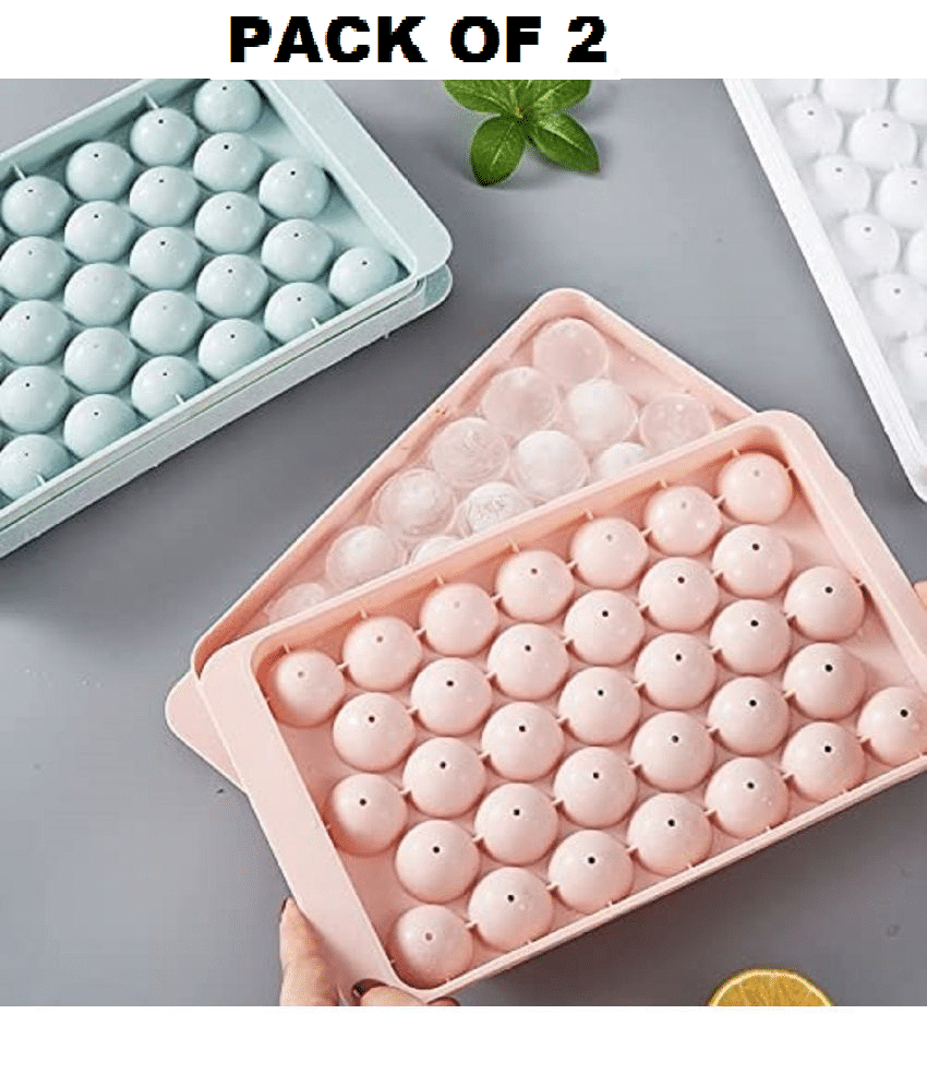     			sakimo Round Ice Tray Multicolor 2 Pcs