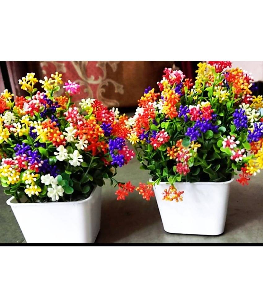 zonezer - Multicolor Wild Artificial Flower ( Pack of 2 ) zonezer - Multicolor Wild Artificial Flower ( Pack of 2 )