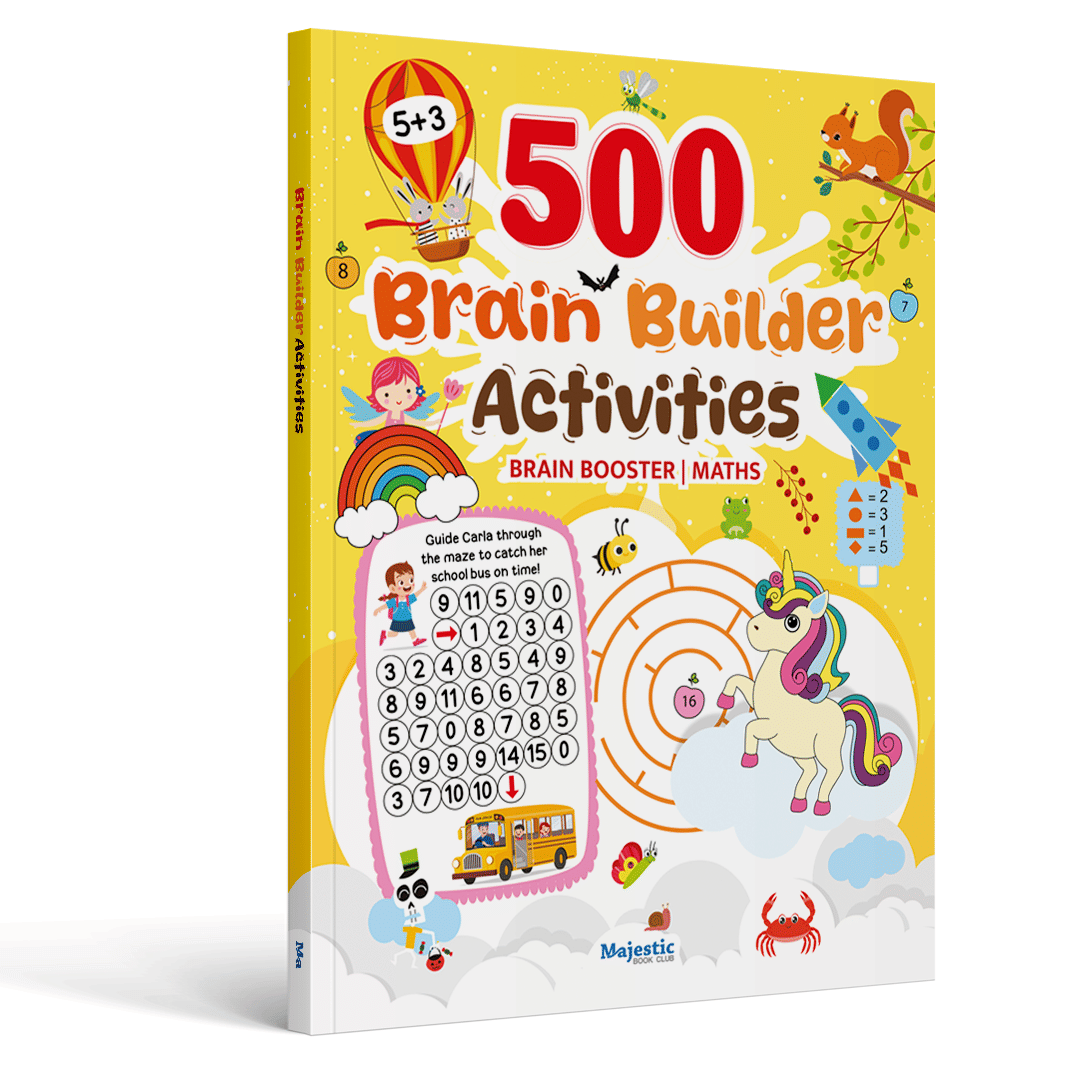 500 Brain Builder Activity Book for Age 3+ | 500 Engaging & Brain-builder Activities | Enhance Fine-Motor Skills| Maths & Brain-Booster Activities | Early Learning 500 Brain Builder Activity Book for Age 3+ | 500 Engaging & Brain-builder Activities | Enhance Fine-Motor Skills| Maths & Brain-Booster Activities | Early Learning