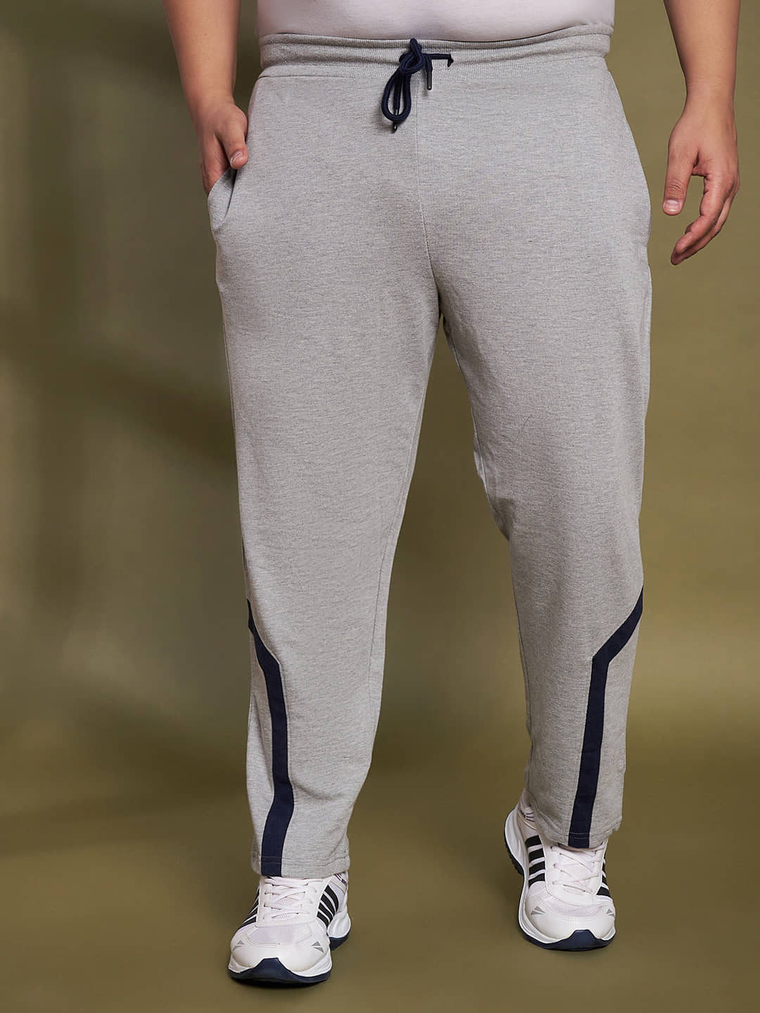 AUSTIVO Grey Cotton Blend Men's Trackpants ( Pack of 1 ) - Track Pants | Buy online on ZillyBuy