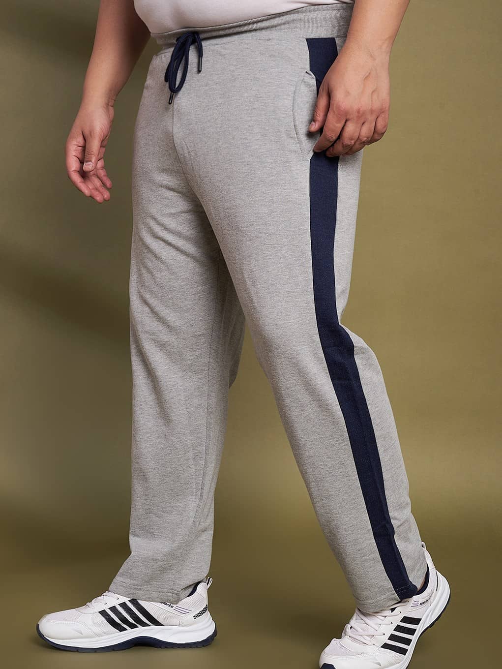 AUSTIVO Grey Cotton Blend Men's Trackpants ( Pack of 1 ) - Track Pants | Buy online on ZillyBuy