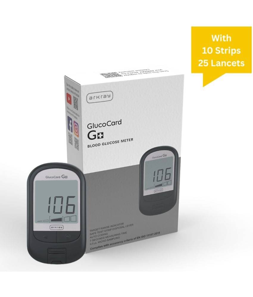 Arkray G+ Kit: 10 Strips, 25 Lancets Glucometer Arkray G+ Kit: 10 Strips, 25 Lancets Glucometer