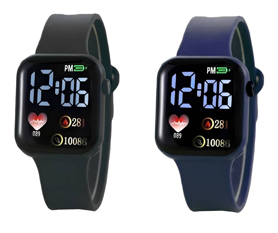 DECLASSE Multicolor Dial Digital Boys Watch ( Pack Of 2 )
