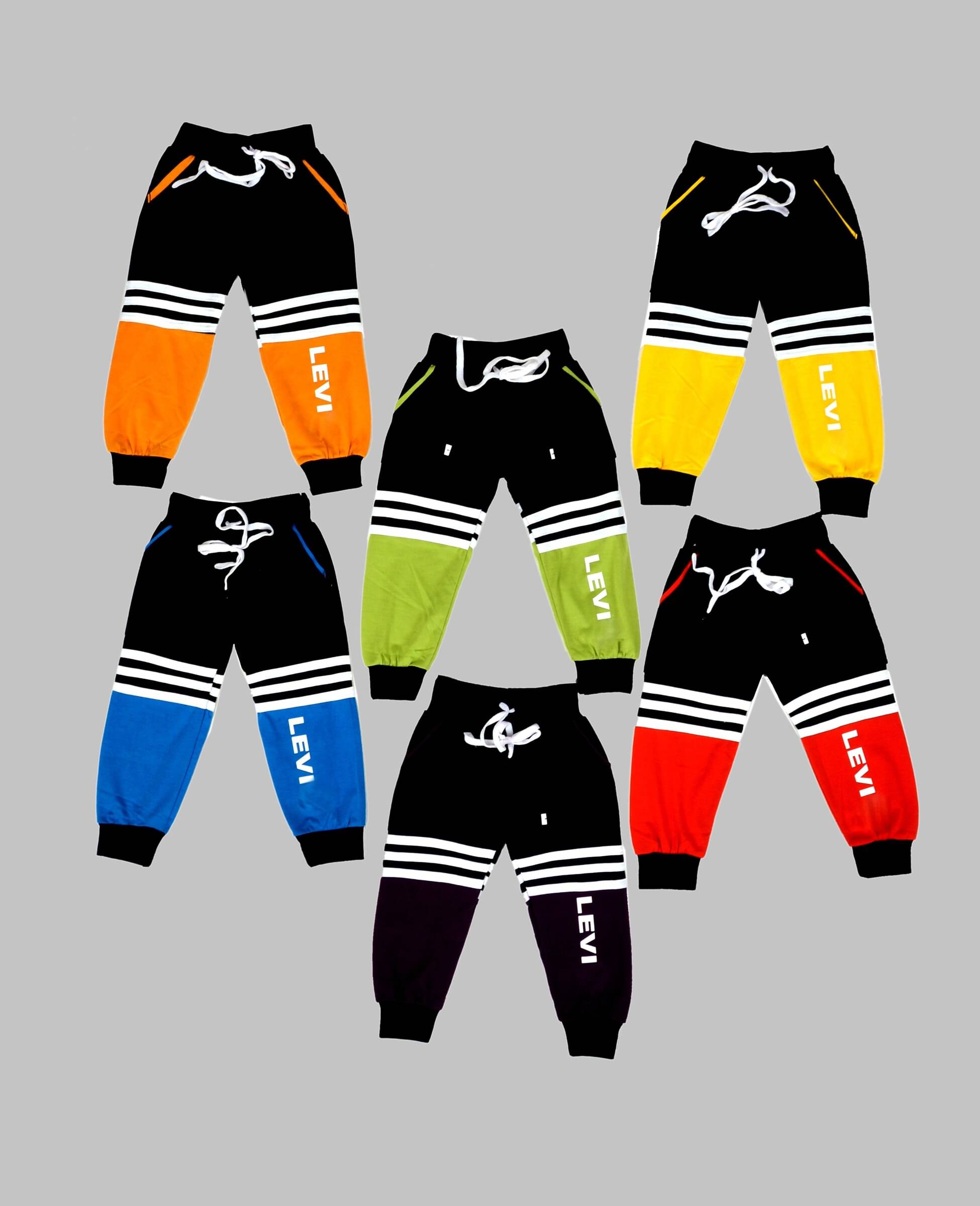     			DIAMOND EXPORTER Pack of 6 Baby Boys Cotton Blend Trackpant ( Multicolor )