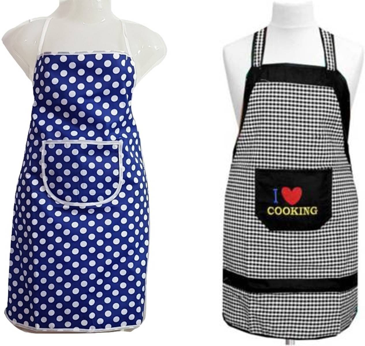DPA Collection Cotton Printed Kitchen Apron with 1 Center Pocket ( Pack of 2 ) DPA Collection Cotton Printed Kitchen Apron with 1 Center Pocket ( Pack of 2 )