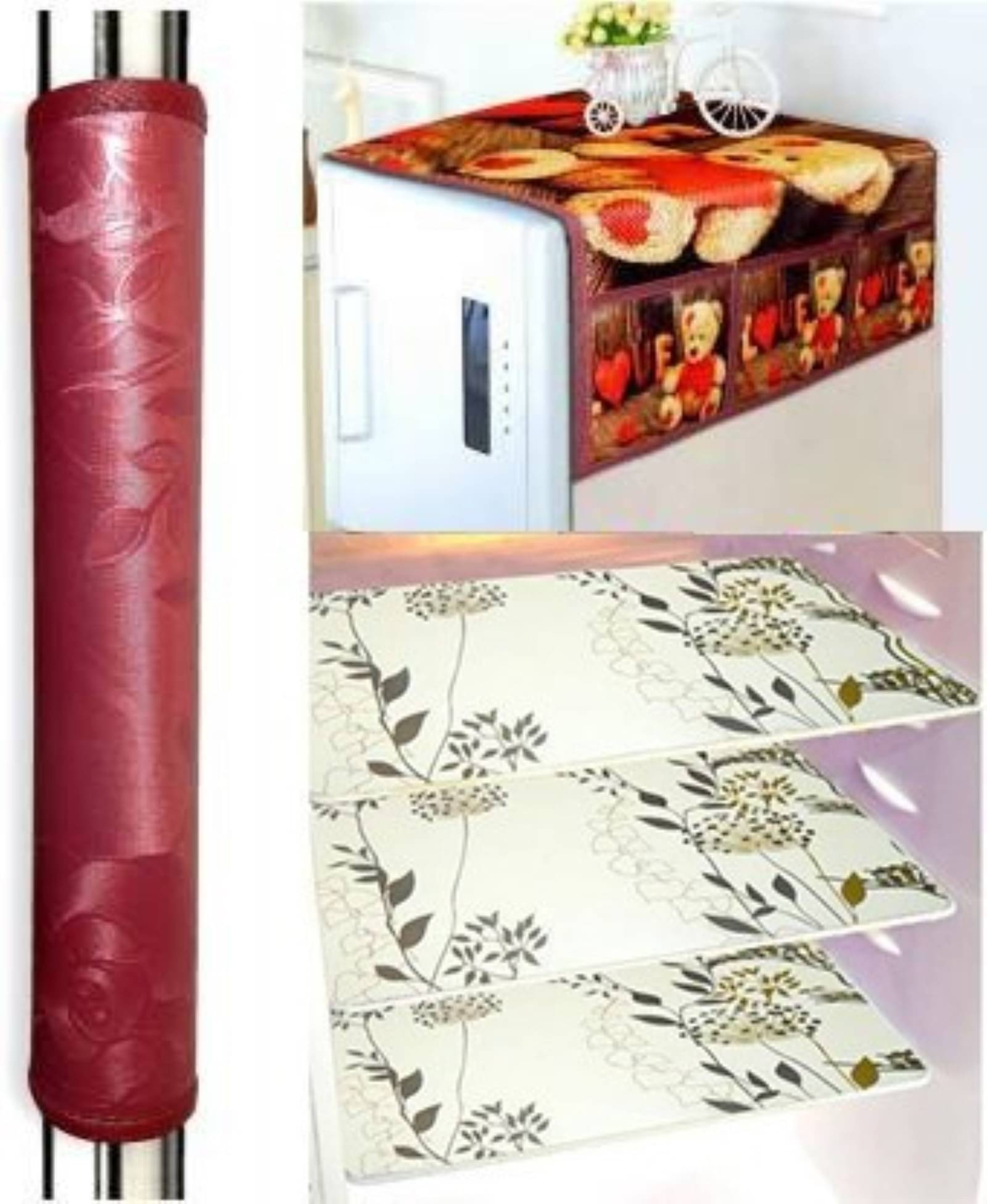 DPA Collection Jute Abstract Printed Fridge Mats ( 44 29 ) Pack of 5 - Multicolor DPA Collection Jute Abstract Printed Fridge Mats ( 44 29 ) Pack of 5 - Multicolor